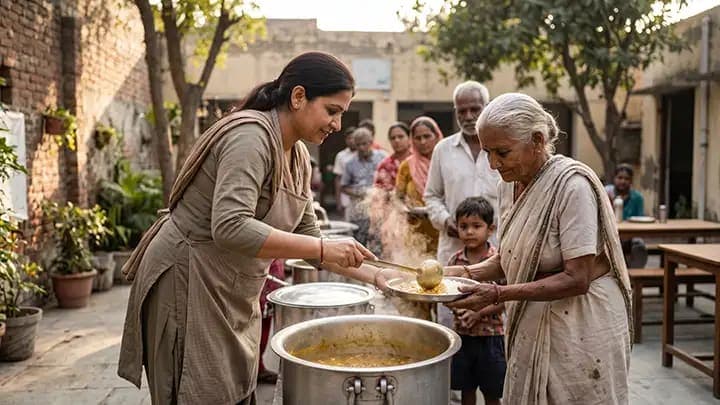 Hygienic meal preparation for community drives
