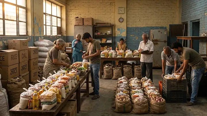 Consistent food distribution by Yogiraj Spices