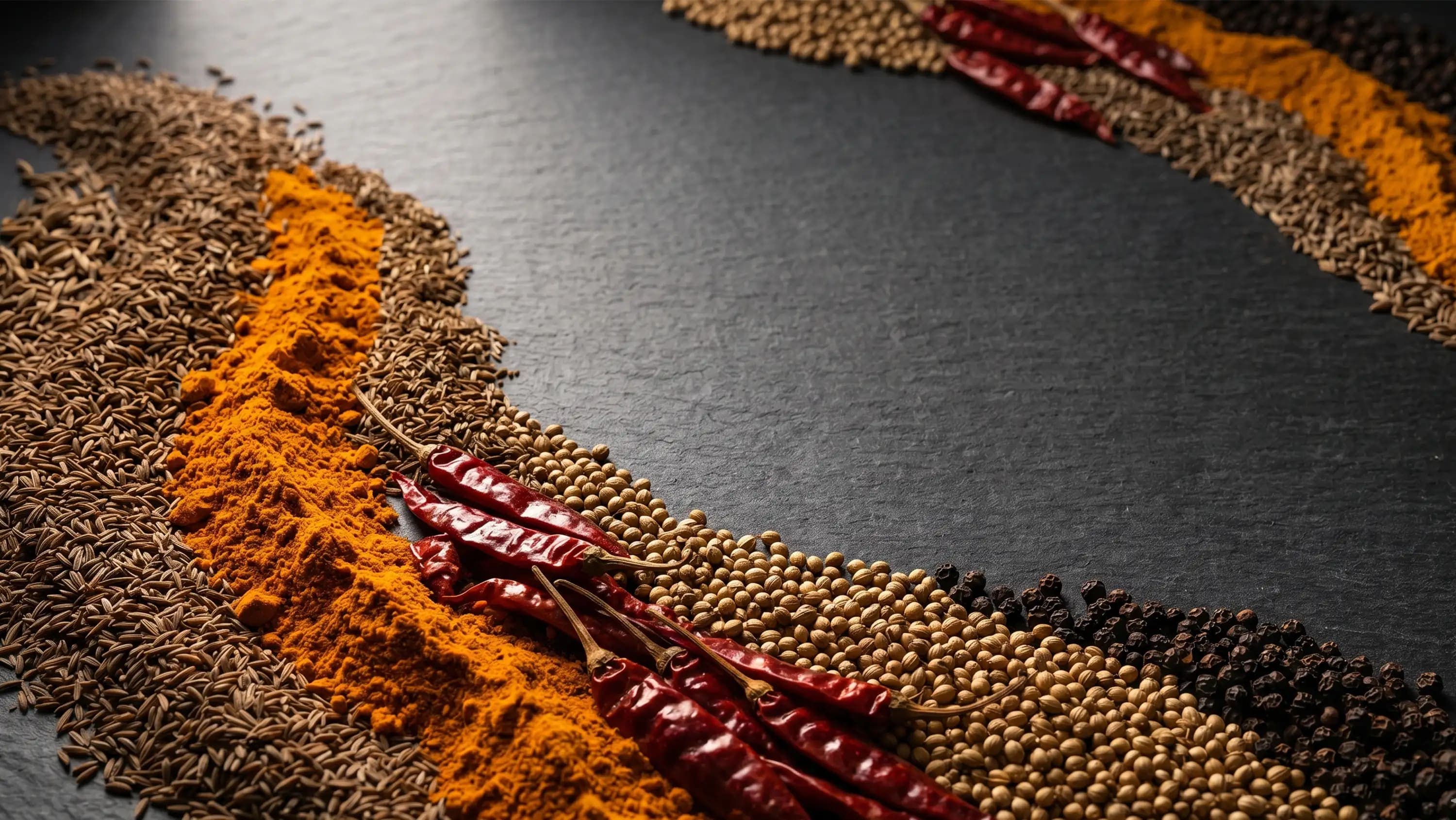 Premium Indian spices prepared for export